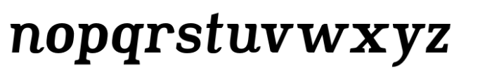 Slabton Medium Italic Font LOWERCASE