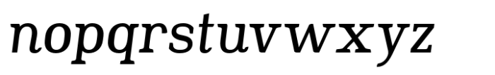 Slabton Roman Italic Font LOWERCASE