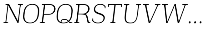 Slabton Thin Italic Font UPPERCASE