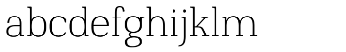 Slabton Thin Font LOWERCASE