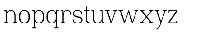 Slabton Thin Font LOWERCASE