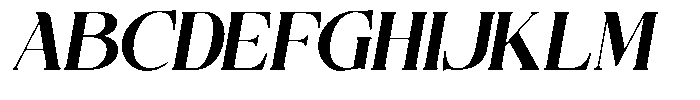 Slamyon Italic Font UPPERCASE