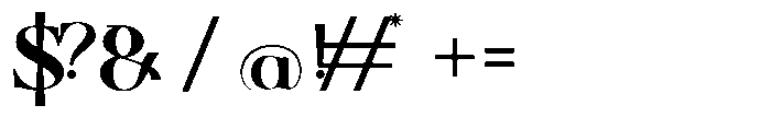 Slamyon Regular Font OTHER CHARS