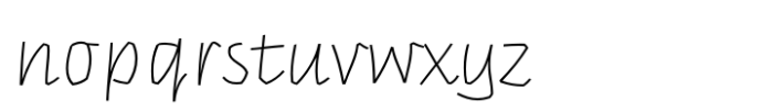 Slandic Thin Font LOWERCASE