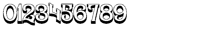 Slanfield 3 D Font OTHER CHARS