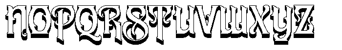 Slanfield 3 D Font UPPERCASE