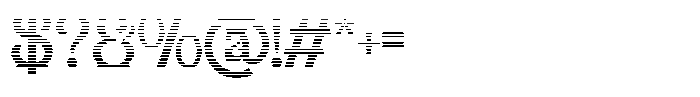 Slanfield Gradient Font OTHER CHARS