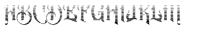 Slanfield Gradient Font UPPERCASE