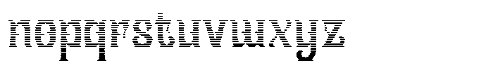Slanfield Gradient Font LOWERCASE