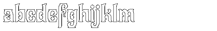 Slanfield Outline FONT
