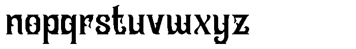 Slanfield Regular Font LOWERCASE