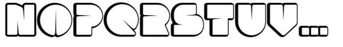Slash Offset 2025 Font LOWERCASE