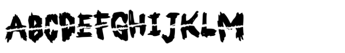 Slasher Horror Slashed Font UPPERCASE