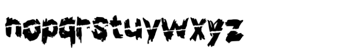 Slasher Horror Slashed Font LOWERCASE