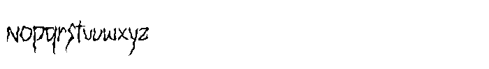 Slaster Font LOWERCASE