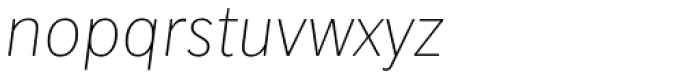 Slate Pro Thin Italic Font LOWERCASE