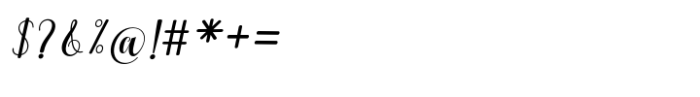 Slatigen Slant Font OTHER CHARS