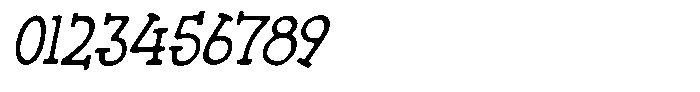 Sleepless Eye Italic Font OTHER CHARS