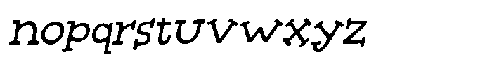 Sleepless Eye Italic Font LOWERCASE