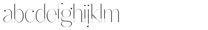 Sliced Delight Thin Display Font LOWERCASE
