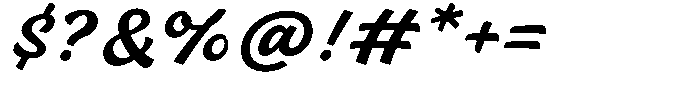 Slideback Font OTHER CHARS