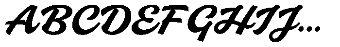Slideback Font UPPERCASE