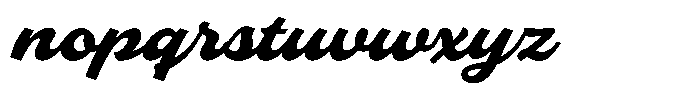Slideback Font LOWERCASE