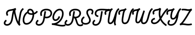 Slightly Famous Font UPPERCASE