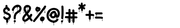 Slime Drip Font OTHER CHARS