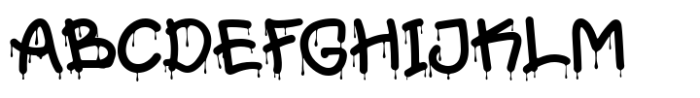 Slime Drip Font UPPERCASE