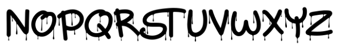 Slime Drip Font UPPERCASE