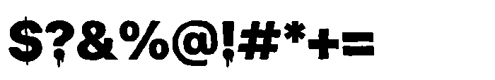 Slime Rage Regular Font OTHER CHARS