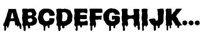 Slime Rage Regular Font UPPERCASE