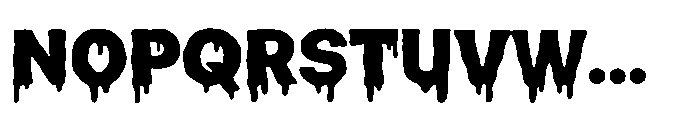 Slime Rage Regular Font UPPERCASE