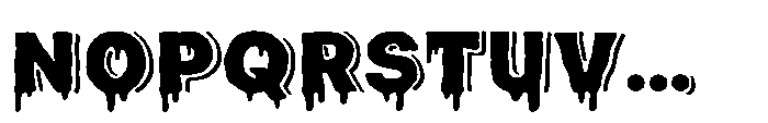 Slime Rage Shadow Font UPPERCASE