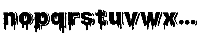 Slime Rage Shadow Font LOWERCASE