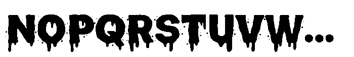 Slime Rage Splatter Font UPPERCASE