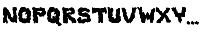 Slimespooky Regular Font UPPERCASE