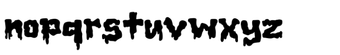 Slimespooky Regular Font LOWERCASE