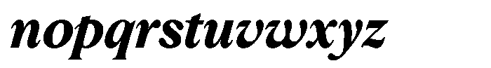Slingora Black Condensed Italic Font LOWERCASE