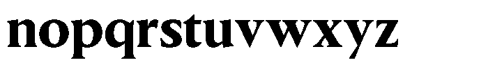 Slingora Black Condensed Font LOWERCASE