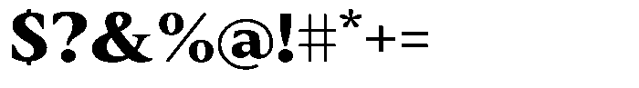 Slingora Black Expanded Font OTHER CHARS