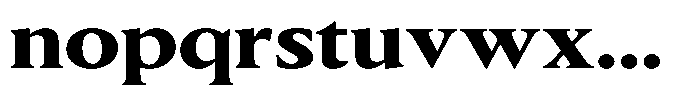 Slingora Black Expanded Font LOWERCASE