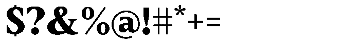 Slingora Black Font OTHER CHARS