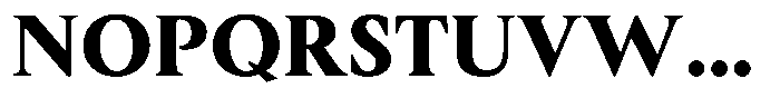 Slingora Black Font UPPERCASE