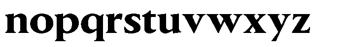 Slingora Black Font LOWERCASE