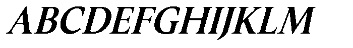 Slingora Bold Condensed Italic Font UPPERCASE