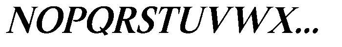 Slingora Bold Condensed Italic Font UPPERCASE