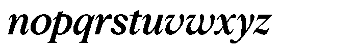 Slingora Bold Condensed Italic Font LOWERCASE