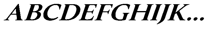 Slingora Bold Expanded Italic Font UPPERCASE